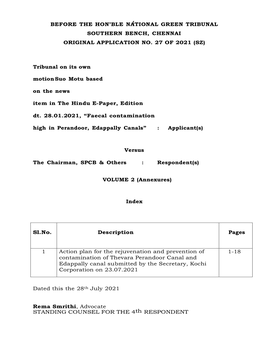 Annexures Filed by R4 in OA No 27 of 2021(SZ)