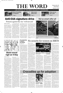 Crocodiles up for Adoption Esteem