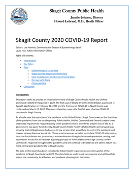 Skagit County 2020 COVID-19 Report