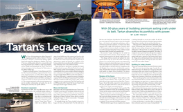 With 50-Plus Years of Building Premium Sailing Craft Under Its Belt, Tartan Diversifies Its Portfolio with Power