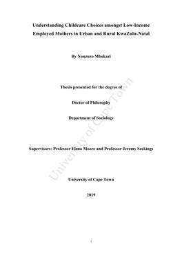 Thesis Hum 2020 Mbokazi Nonzuzo.Pdf