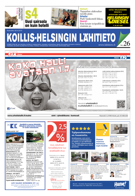 Koillis-Helsingin Lähitieto 26/25062014