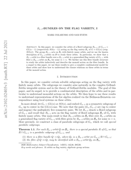 Arxiv:2102.02405V3 [Math.RT] 22 Jul 2021 N Sgn)Temlilct Resmercpis Elet We Pairs