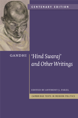 Gandhi: 'Hind Swaraj' and Other Writings