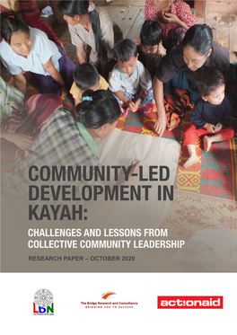 Community-Led Development in Kayah: Challenges and Lessons from Collective Community Leadership