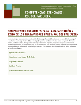 Rol Del Par (Peer)