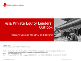 Asia Private Equity Leaders' Outlook