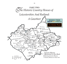 The Historic Country Houses of Leicestershire and Rutland