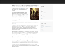 Mer Thailandsk Kampsportmoro Blogg