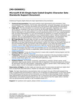 [MS-ISO8859]: Microsoft 8-Bit Single-Byte Coded Graphic Character Sets Standards Support Document