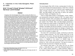 3. Legumes in the Indo-Gangetic Plain of India M Ali1. P K Joshi2. S