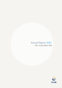 Annual Report 2001 Den Norske Bank ASA