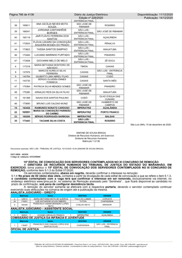 15º Edital De Convocação Dos Servidores Contemplados