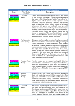 SDIP Media Mapping Report