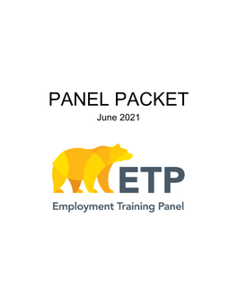 PANEL PACKET June 2021