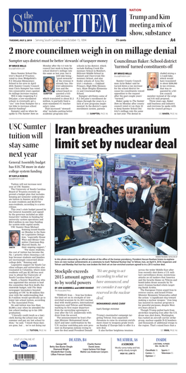 Iran Breaches Uranium Limit Set by Nuclear Deal
