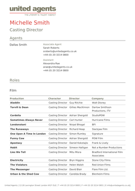 Michelle Smith Casting Director