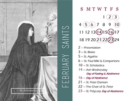 February Saints 22 — the Chair of St