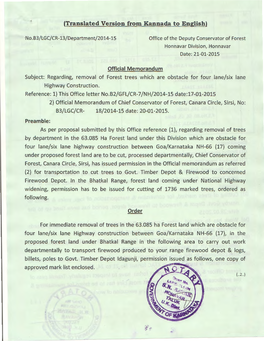 Honnavar Forest Division (Bhatkal Range), Notary.Pdf