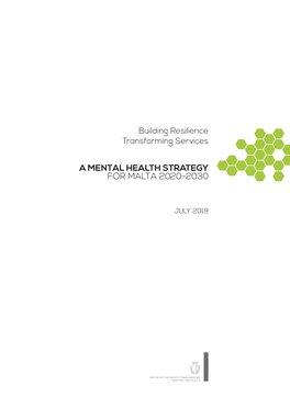 A Mental Health Strategy for Malta 2020-2030