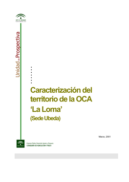 Caracterización Del Territorio De La OCA 'La Loma'