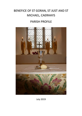 Benefice of St Goran, St Just and St Michael, Caerhays Parish Profile
