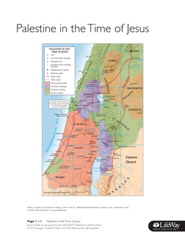 Palestine in the Time of Jesus