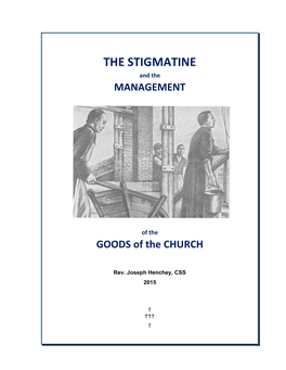 THE STIGMATINE and the MANAGEMENT