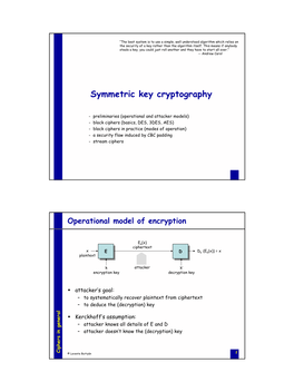 Symmetric-Key Encryption