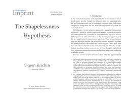 Shapelessness-Hypothesis.Pdf