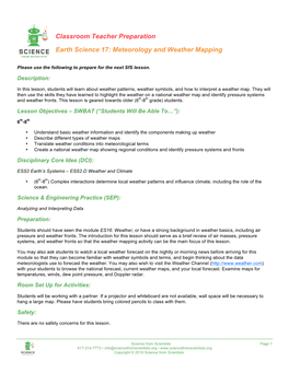 Meteorology and Weather Mapping