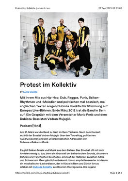 Protest Im Kollektiv | Norient.Com 27 Sep 2021 01:53:02