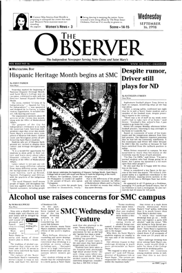 Alcohol Use Raises Concerns for SMC Campus