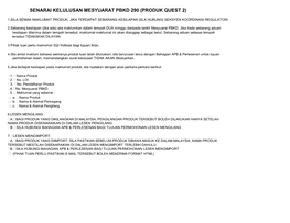 Senarai Kelulusan Mesyuarat Pbkd 290 (Produk Quest 2)
