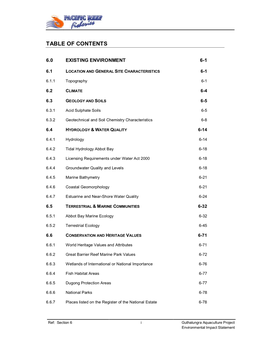 Table of Contents