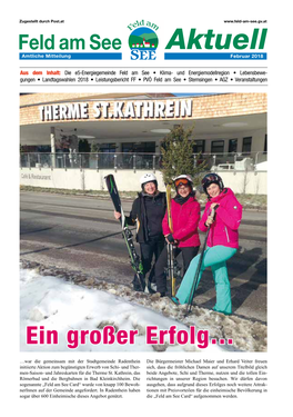 Gemeindezeitung Februar 2018