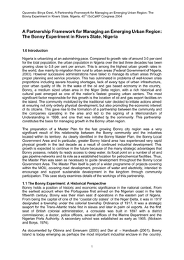 The Bonny Experiment in Rivers State, Nigeria, 40Th Isocarp Congress 2004