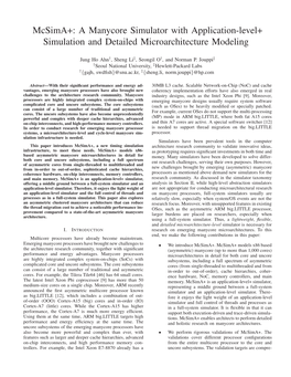 Mcsima+: a Manycore Simulator with Application-Level+ Simulation and Detailed Microarchitecture Modeling