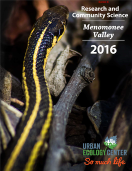 Research and Community Science 2016 Menomonee Valley