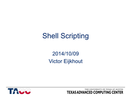 Shell Scripting