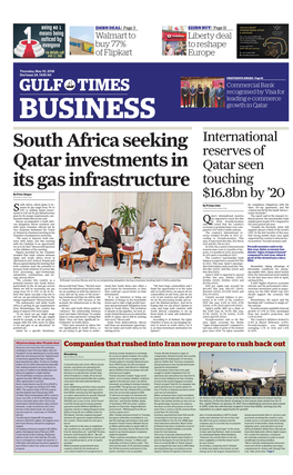 South Africa Seeking Qatar Investments in Its Gas Infrastructure