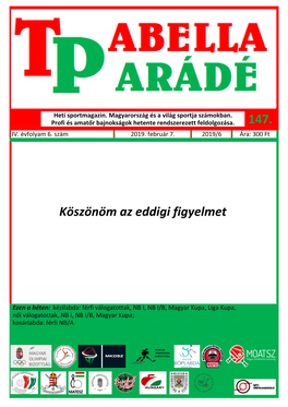 Tabellaparádé - Hetente Megjelenő Sportmagazin