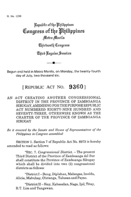 [ Republic Act No. 93 6