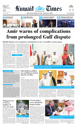 Kuwait Times 25-10-2017.Qxp Layout 1