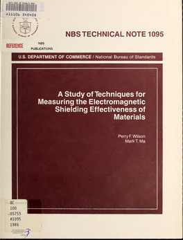 A Study of Techniques for Measuring the Electromagnetic Shielding Effectiveness of Materials