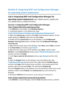 Integrating MDT and Configuration Manager for Operating