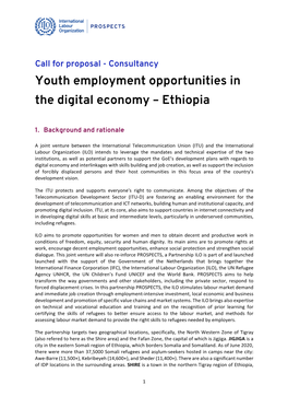 Youth Employment Opportunities in the Digital Economy – Ethiopia