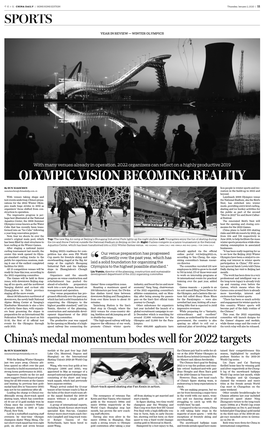 Olympic Vision Becoming Reality