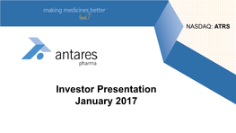 Investor Presentation January 2017