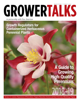 Growth Regulators for Containerized Herbaceous Perennial Plants